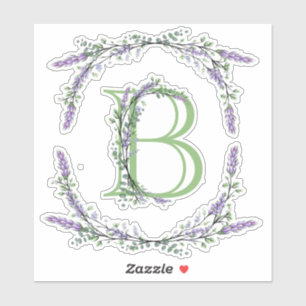 Monogram B Lavender Eucalyptus
