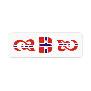 Monogram B Norwegian Label