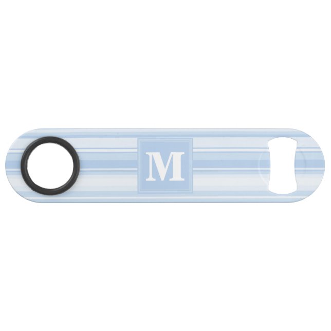 Monogram baby blue stripes (Front (Horizontal))
