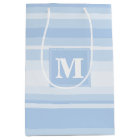 Monogram baby blue stripes