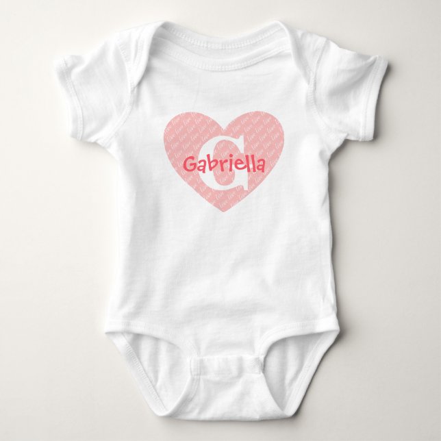 Monogram Baby Bodysuit (Front)