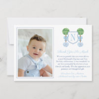 Monogram Baby Boy Birthday Christening Picture Tha