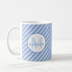Monogram Baby Boy Blue  Coffee Mug