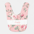 Monogram Baby Girl Bib