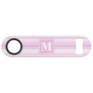 Monogram baby pink stripes