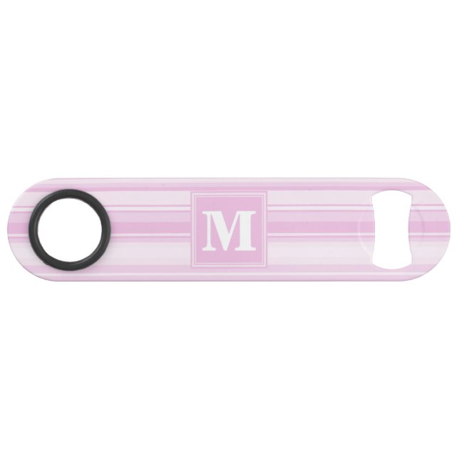 Monogram baby pink stripes (Front (Horizontal))