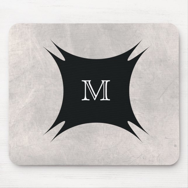 Monogram Back Personalise Mouse Mat (Front)