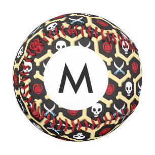 Monogram Bandit Theme Pattern Baseball