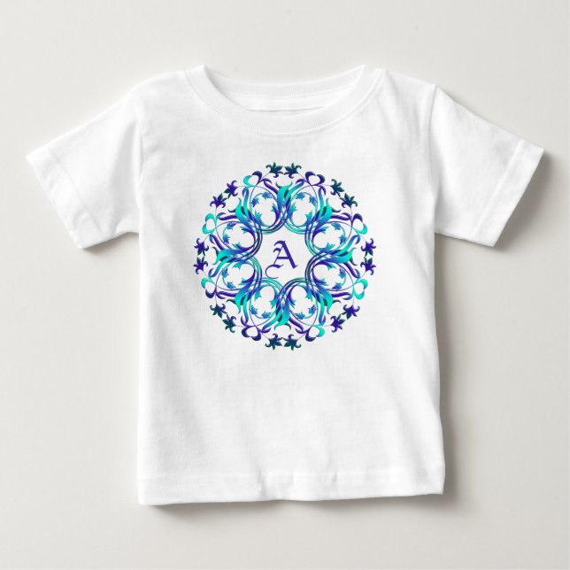 Monogram.Baroque element. Baby T-Shirt (Front)