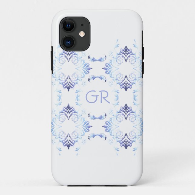 Monogram.Baroque element. Case-Mate iPhone Case (Back)