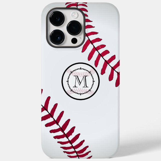 Monogram Baseball iPhone Case (Back)