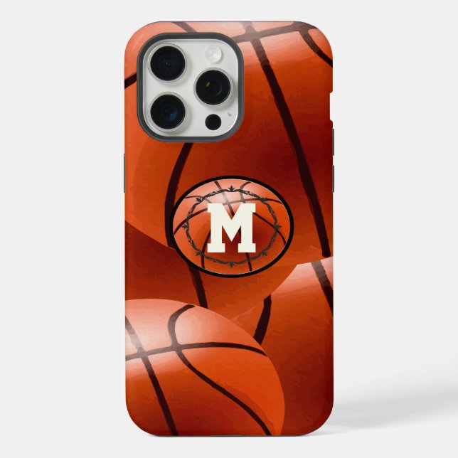 Monogram Basketball iPhone Case (Back)