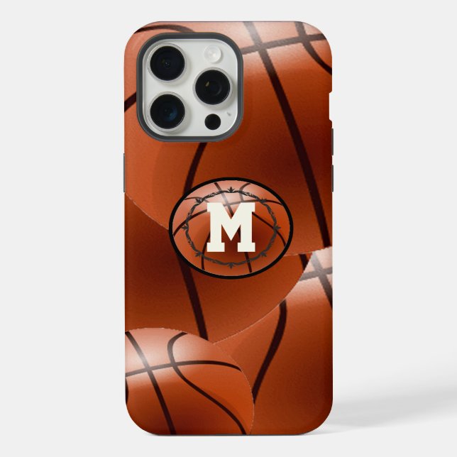 Monogram Basketball  iPhone Case (Back)