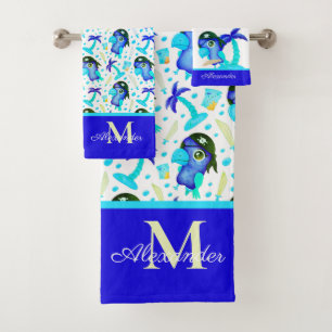 Monogram Bath Towel Set