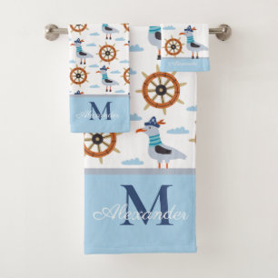 Monogram Bath Towel Set