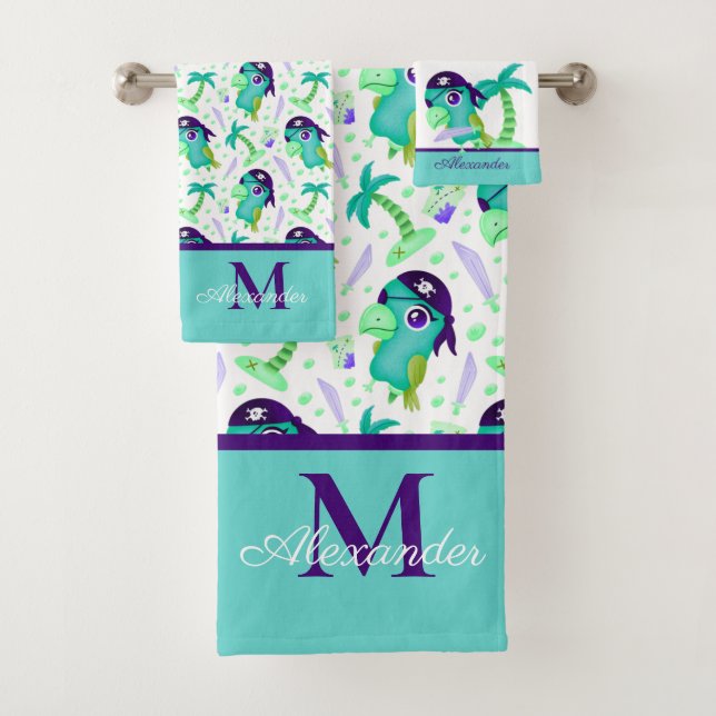 Monogram  bath towel set (Insitu)