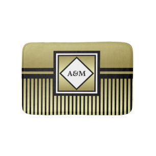 Monogram Bathroom Bath Mat