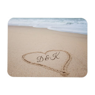Monogram Beach Love I Magnet