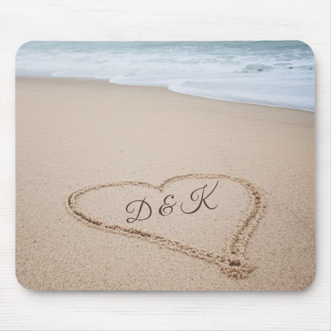Monogram | Beach Love I Mouse Mat (Front)