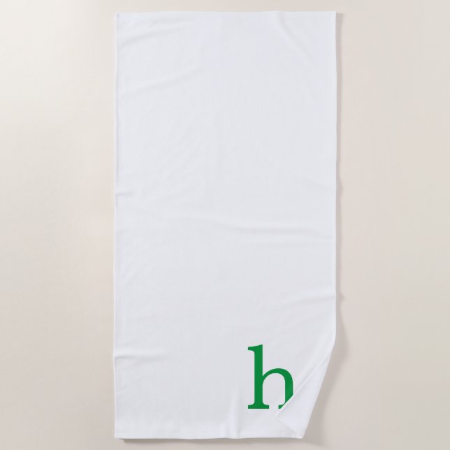 Monogram Beach Towel (Front)