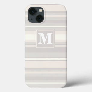 Monogram beige stripes Case-Mate iPhone case