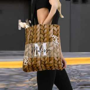 Monogram Birthday present Mum Bridesmaid gift Tote Bag