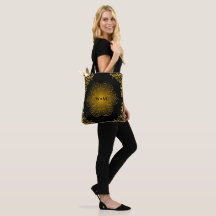 Monogram black and gold with embellishments