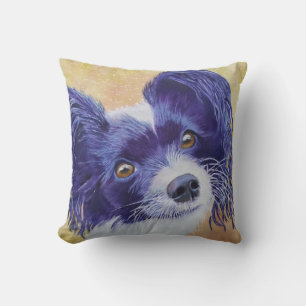 MONOGRAM BLACK AND WHITE PAPILLON CUSHION