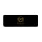 Monogram Black Gold Crest Wedding Cigar Band