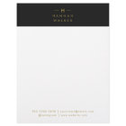 Monogram Black Gold | Modern Minimalist Elegant