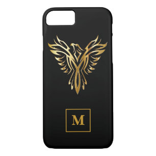 Monogram Black & Gold Phoenix Rising iPhone 8/7 Case