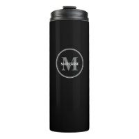 Monogram Black grey white Personalised