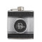 Monogram Black Leather Look Stainless Steel Flask