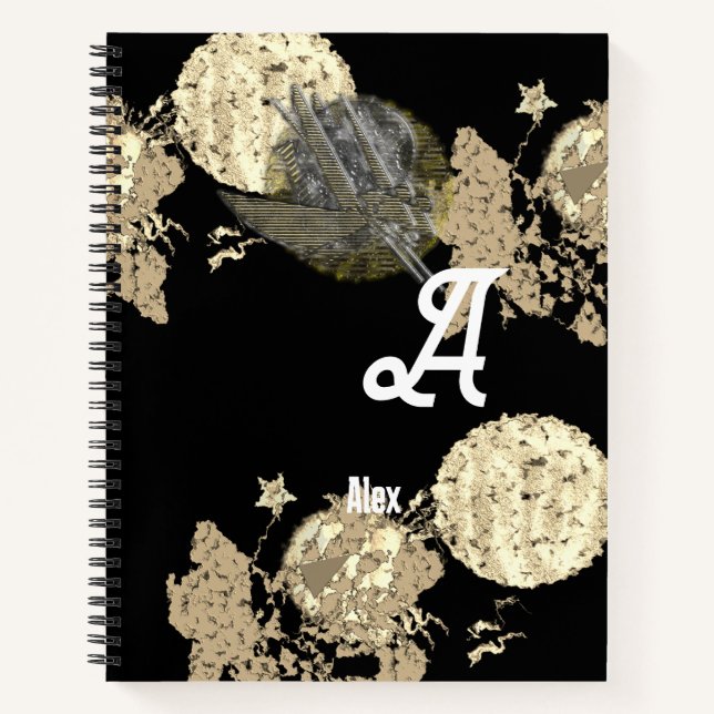 Monogram Black Notebook (Front)