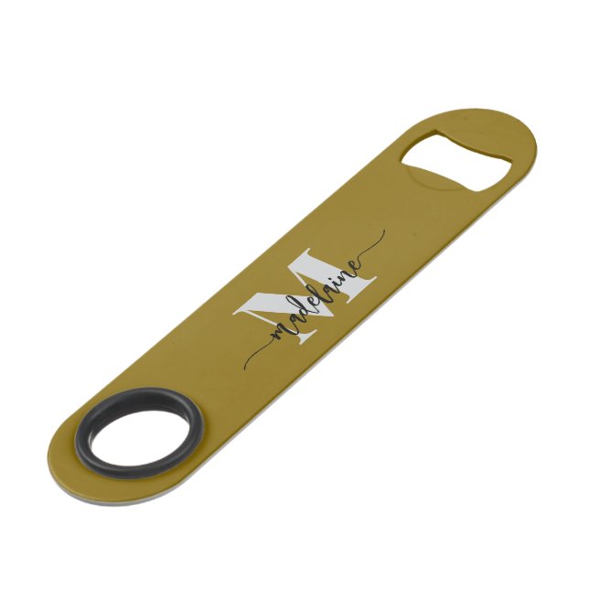 Monogram Black Silver Gold Colour Personal (Front Angled)