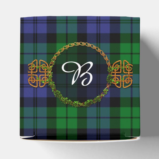 Monogram Black Watch Military Tartan Favour Box (Top)