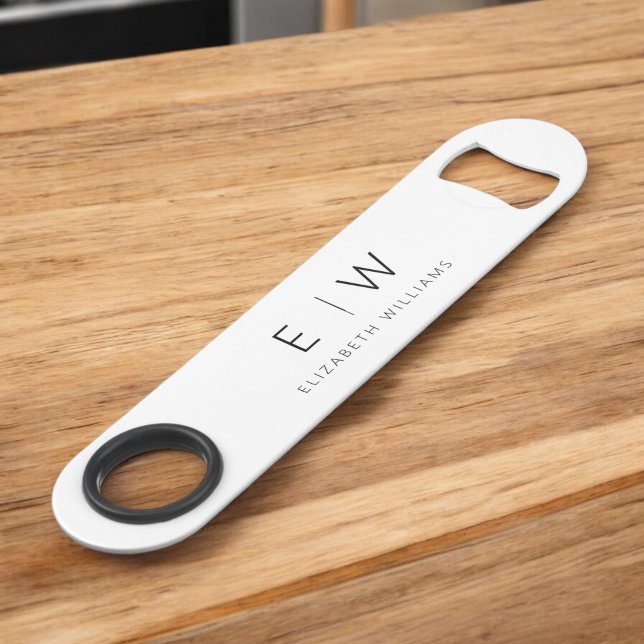 Monogram Black White Modern Minimalist Elegant (Creator Uploaded)