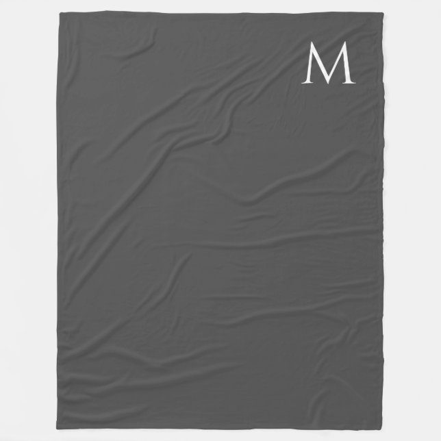 Monogram Blankets Elegant Personalised Template (Front)