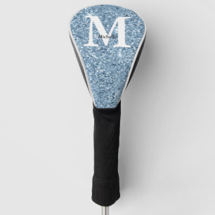 Monogram Blue Glitter  Golf Head Cover