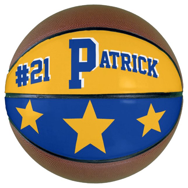 Monogram Blue & Gold Basketball (Front)