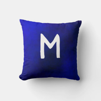 Monogram Blue Plasma Cushion
