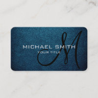 Monogram Blue Sapphire Leather Look