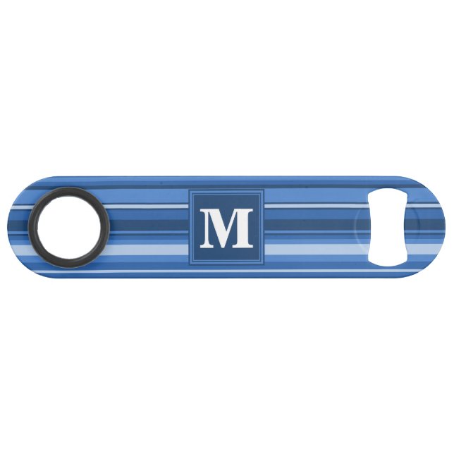 Monogram blue stripes (Front (Horizontal))