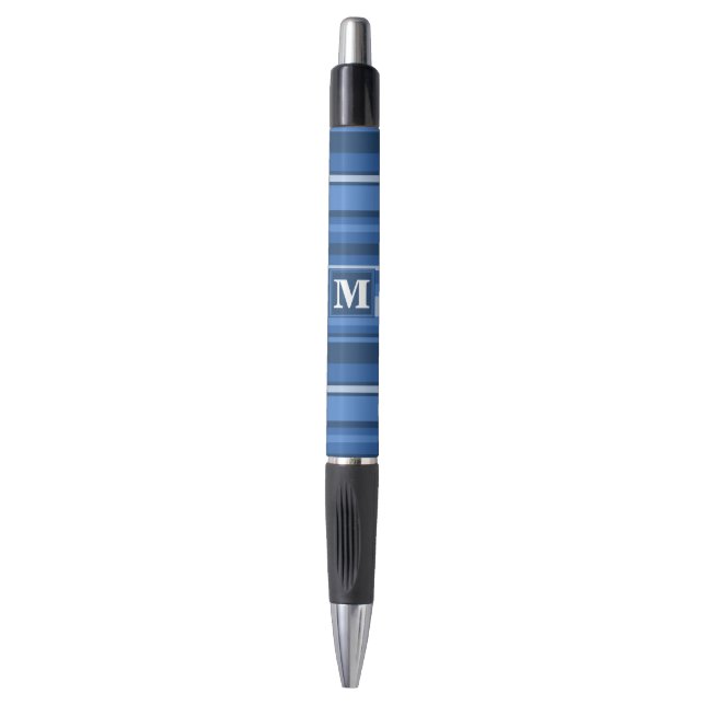 Monogram blue stripes (Front Vertical)