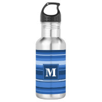 Monogram blue stripes