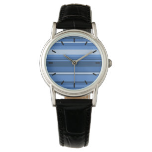 Monogram blue stripes watch