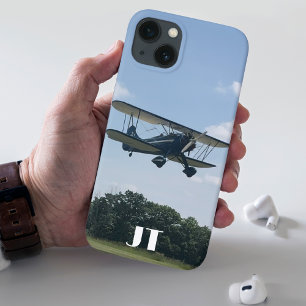Monogram Blue Waco Aeroplane Photo iPhone 13 Case