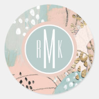 Monogram | Blush & Gold I