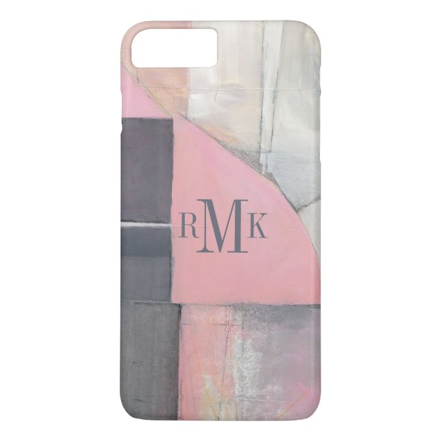 Monogram | Blushing Bride Case-Mate iPhone Case (Back)