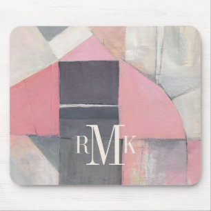 Monogram   Blushing Bride Mouse Mat